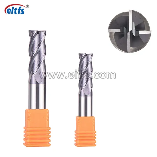 Hot Selling Carbide 3 4 Flute Standard Length End Mills for Steel Cutting